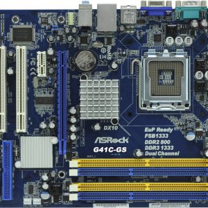 SCHEDA MADRE ASROCK G41C-GS (nuova con imballo originale) 775 INTEL G41 2XDDR2 800 2XDDR3 1333 MATX VGA1759 2PCI GLAN