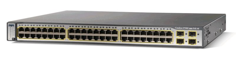 SWITCH CISCO CATALYST 3750 WS-C3750G-48PS-S 48 PORTE 10/100/1000T POE – USATO COME NUOVO